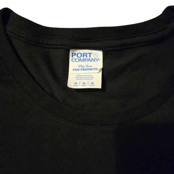 Reba McIntire Vintage 90's Medium Black T Shirt Port Company Valentines Heart - Picture 3 of 5